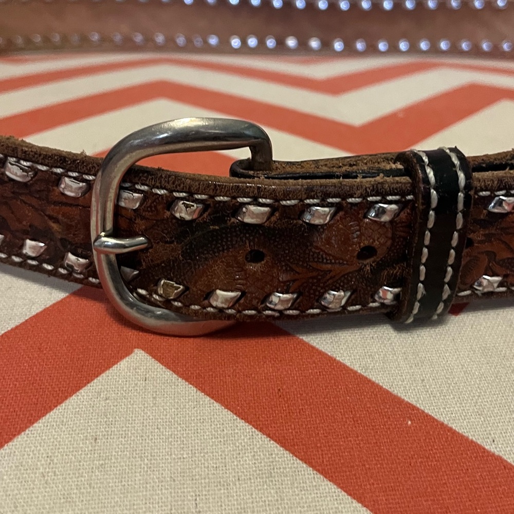Vintage Bushy Creek Full Grain Cowhide Belt